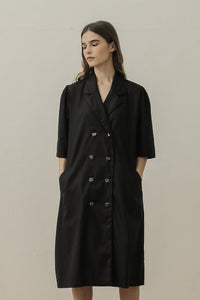Tail Coat Dress - Black
